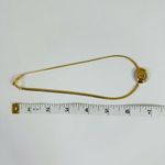 Givenchy  Vintage G Logo Gold Tone Snake Chain‎ Choker Necklace 13” Photo 5