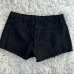 Free People  Womens Shorts Black True Distressed Denim Size 25 Photo 1