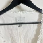 Reformation  Alida Organic Cotton Button-Up Midi Dress in White Size US 4 Photo 5