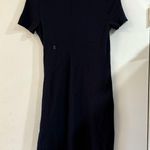 Kit & Ace TIE BRUSHED DRESS Blue Side Knot knotted Bow Active Soft Raw Hem Small Photo 3