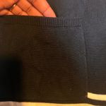 Joseph A. Womens Long Sleeve Knit Mini Dress Black Cream Striped Pocket‎ L Size L Photo 1