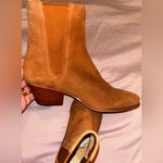 Michael Kors Kinlee Cognac Suede Ankle Booties NWOB Photo 3