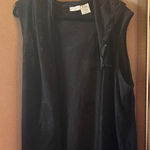 White Stag  Black Mesh sleeveless, hooded, zip front swimsuit, cover up 1X Photo 0