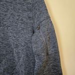 Lands' End Jacket Quarter Zip Pullover Sweatshirt Navy Blue Embroidered Casual Photo 5