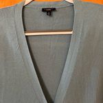 Talbots Light Blue Deep V-Neck Cardigan Sweater Pockets Lightweight Small Photo 1