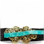 Blondie's Vintage Black and Glad Statement Stretch Belt Photo 4