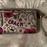 Coach Kyra Floral Poppy Sateen Wallet with Wrist Strap Photo 0