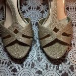 Gianni Bini Gold Sandals with Elegant Strappy Design size 8.5 Photo 1