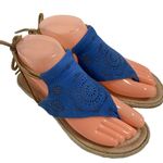 KOOLABURRA Kanita Laser Cutout Thong Sandals Blue EUR 36 Photo 1