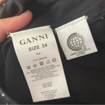 Ganni Black Polka Dot Satin Cameron Wide Leg Pant Photo 4