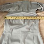 Babaton Aritzia  Ruslan Off The Shoulder Sheath Dress Gray‎ Stretch Ponte Knit 6 Photo 14