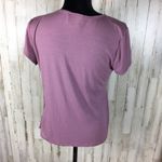 H.I.P. Wrap Top Short Sleeve Shirt Blouse Tee Purple Photo 2