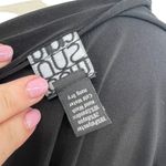 Clara Sunwoo Liquid Leather Sleeve Drape Cardigan Black Size Large *flawed Photo 11