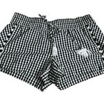 Vineyard Vines  black & white checkered Gingham Tassel pull‎ on shorts XS Photo 0