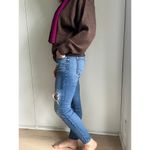 7 For All Mankind  Jeans Size 27 Distressed Skinny Denim Ankle Holey Photo 11