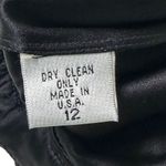 Monique Lhuillier Black Lace Floral Lined A-line Skirt Women Size 12 | 42-4 Photo 4