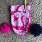Tie dye hat with interchangeable pom poms Pink Photo 9