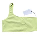 Good American Scuba Hot Shoulder Swim Top 1 Small Women’s Key Lime Green NWT Photo 1