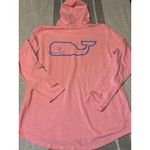 Vineyard Vines Coral Pink Whale Logo Hooded Long Sleeve Shirt Women's Size S Photo 4