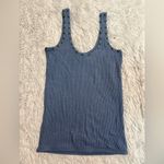 VICI  by POL Blue Ribbed Studded Tank Top Photo 2