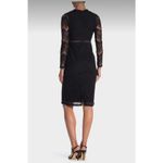 Love by Design Women’s Lace Long Sleeve Midi Black Dress Sz. Small NWT Photo 1