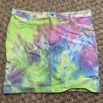 Like an angel 🐸 Tie-Dyed Stretch Jean Skirt, Size 2X Photo 0