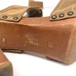 Stella McCartney Brown Grosgrain Lace Up Sling Back Heels Photo 10