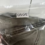 Aerie S Small Corset Fleece Jogger Pants Zipper Front Nomad Oliver Green Relaxed Photo 14