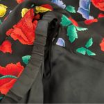 Vintage 80s Arnold Scaasi Boutique Couture Silk Floral Ruched Party Dress 12 Black Photo 9