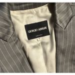 Giorgio Armani  Grey Pinstripe Suit Skirt Womens Grey Virgin Wool Sz 42 38 US 6 Photo 1
