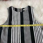 Bleuh Ciel Stripe Tank Top Black & White Zipper Back Detail Size XS Photo 3