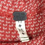 Free People We the XS Top Sleeveless Tank Cowl Neck Red White Knit Soft 1231 Photo 7