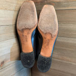 Salvatore Ferragamo Vintage  Silver Metallic Low Square Heel Buckle Loafer‎ sz 7 Photo 6