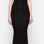 SKIMS NWT  Soft Lounge Long Slip Dress Onyx Black Color Size L Photo 0