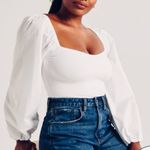 Abercrombie & Fitch • Abercrombie puff sleeve crop top white xsmall Photo 0