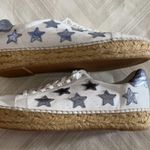 Marc Fisher Marcia Womens Leather Low Top Lace Up Espadrille Star Sneakers Photo 1