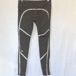 Alo Yoga Leggings Gray With White Trim Size Medium Photo 3