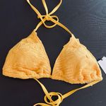 Shade & Shore Women's Crochet Halter Triangle Bikini Top - ™ Photo 5