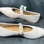 Antonia de Faria AlbaPink Mary Jane Suede Pearl women sz 9.5 Pink Photo 1