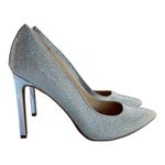 Nine West "Tatiah" Silver Embellished Glam Pointed Toe Pumps, Women's Size 8 NEW Photo 2