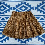 Francesca's Collections Black and Brown Mini Skater Skirt Size XS Photo 2