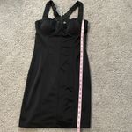 Grass Collection  | Black Fitted Bodycon Strappy Mini Dress | Size 5 Photo 9
