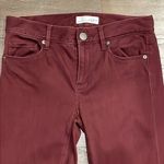Loft Burgundy Sateen Legging - Size 0 Photo 4