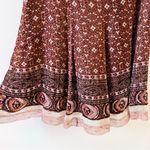 Elie Tahari Mahogany Evita Silk Blend Midi Skirt A-line NEW Lined Size 6 Mosaic Photo 3