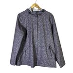 Free Country Waterproof Rain Jacket Womens XL Heather Purple Full Zip Outdoor Photo 1