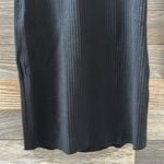 Cotton Citizen Ibiza Long Sleeve Polo Dress in Ribbed Black Size Small Photo 4