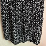 Mimi Chica Penguin Print Black and White Roll Tab Sleeve V-Neck Shirt Dress L π§ Photo 1