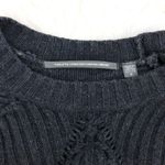Twelfth Street by Cynthia Vincent Fringe Sweater M Gray Size M Photo 6
