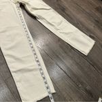 We The Free New NWOT People Mid Rise Jeans Ivory Sz 27 Raw Hem Edge Boho Button Photo 9