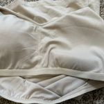 Aerie  Offline cream v-neck athletic tank top size L Photo 3